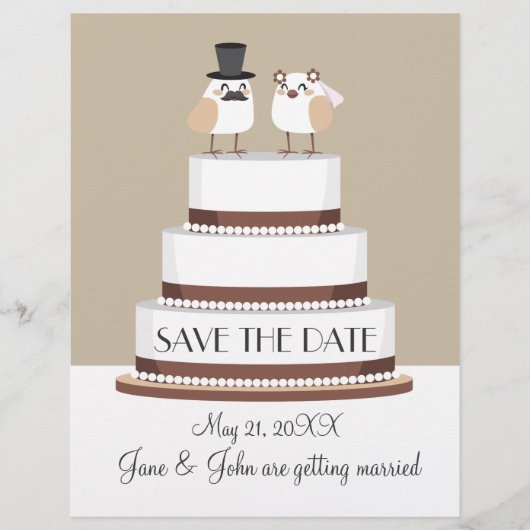 Birds Love Wedding Cake (Voorkant)
