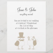 Birds Love Wedding Cake (Achterkant)