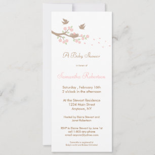 Birds Nest Baby shower Invitation Kaart