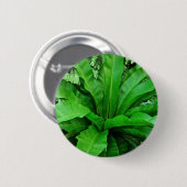 Bird's Nest Fern Ronde Button 5,7 Cm (Voorkant /achterkant)