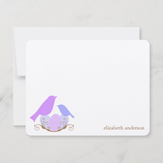 Birds Nest Flat Merci Cartes (Devant)