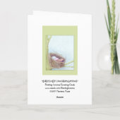 Bird's Nest Gefeliciteerd Kaart (Achterkant)