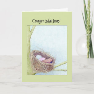 Bird's Nest Gefeliciteerd Kaart
