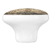 Birds Nest with Blue Eggs Keramische Knop (Zijkant)