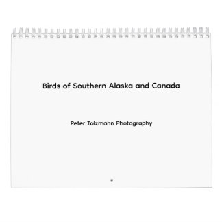 Birds of Southern Alaska and Canada calendar Kalender