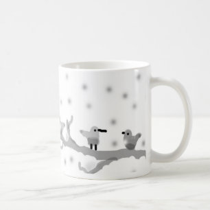 "BIRDS ON A SNOWY BRANCH" Classic Mok, 11 oz Koffiemok
