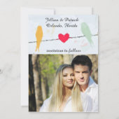 Birds on a Wire - Enregistrer la carte Date (Dos)