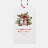 Birds on Berry Branch Christmas |  Cadeaulabel (Achterkant)
