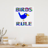 BIRDS RULE Affiche (Cuisine)