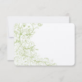 Birds & Swirls #28 Wedding RSVP Response Card (Devant)