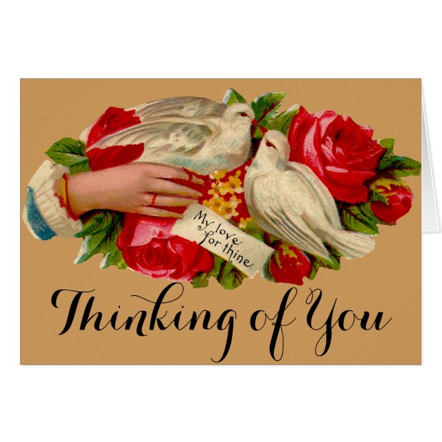  Birds Victoriaans Love Dove Classic Art (Voorkant Horizontaal)