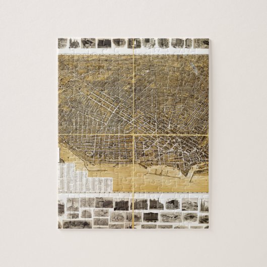 Birdseye map of Buffalo, New York (1900) Legpuzzel (Verticaal)