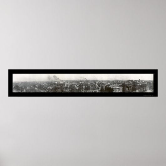 Birdseye of Augusta GA Foto 1909 Poster (Voorkant)