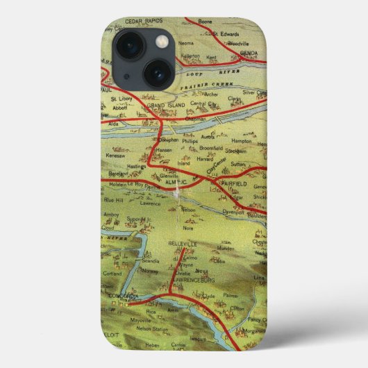 Birdseyes View Great Plains Case-Mate iPhone Case (Achterkant)