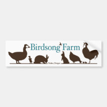 Birdsong Boerderij Bumpersticker