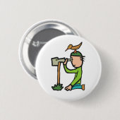 Birdwatch Ronde Button 5,7 Cm (Voorkant /achterkant)