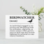 Birdwatcher Definition Observation Identification Kaart (Staand voorkant)