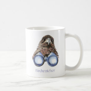 Birdwatcher Hawk Bird die je ziet Humor Koffiemok
