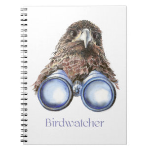 Birdwatcher Hawk Bird die je ziet Humor Notitieboek