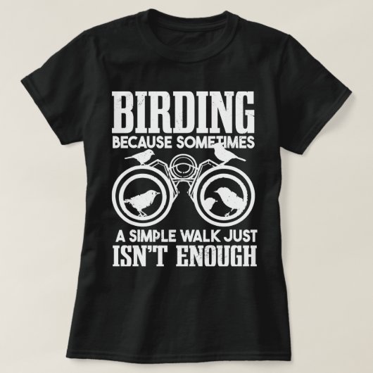 Birdwatcher Vogelornitholoog Birding T-shirt (Design voorkant)