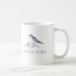 Birdy Girl Amateur d'oiseaux Café Mug