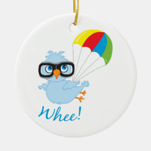 Birdy Parachute Keramisch Ornament