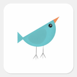 Birdy Vierkante Sticker