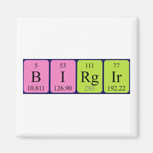 Birgir periodieke table name magnet magneet