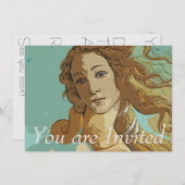 Birh van Venus, godin Kaart (Voorkant / Achterkant)