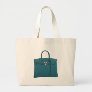 Birkin Canvas tas Blue