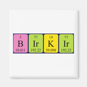 Birkir periodieke table name magnet magneet