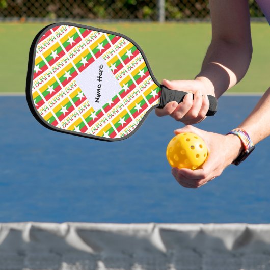 Birma en Myanmar met Jouw naam Pickleball Paddle (Insitu)