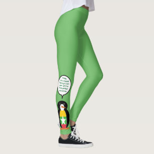 Birma Myanmar pratende mevrouw Pinguïn Persoonlijk Leggings