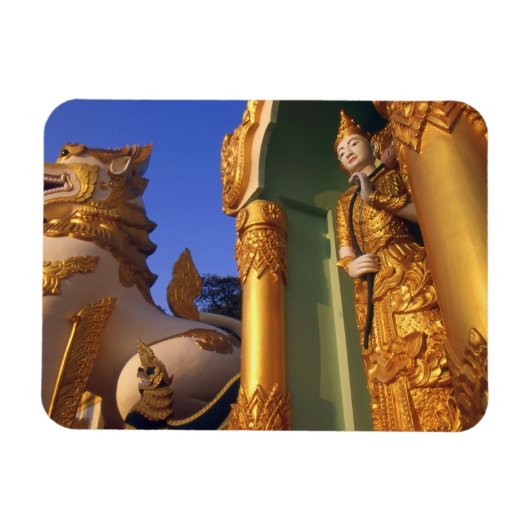 Birma (Myanmar), Rangoon (Yangon) Temple Magneet (Horizontaal)