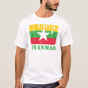 Birma Myanmar vlag T-shirt