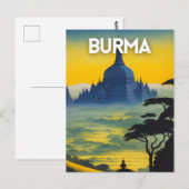 Birma Reizen Briefkaart (Voorkant / Achterkant)