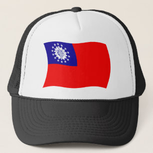 Birma Vlag Hoed Trucker Pet
