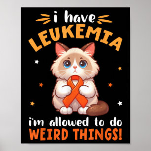 Birmaanse kat ik heb leukemie ik mag rare dingen d poster