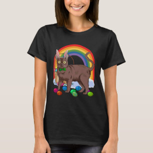 Birmaanse Kat Pasen Eieren Konijn Konijn T-shirt