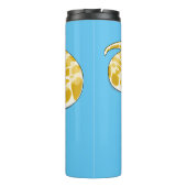 Birmaanse pythonslang cartoonillustratie thermosbeker (Achterkant)