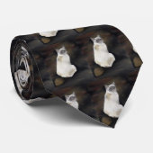 Birman Cat Art Stropdas (Opgerold)