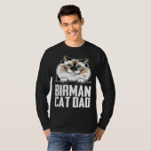 Birman cat dad t-shirt (Voorkant volledig)