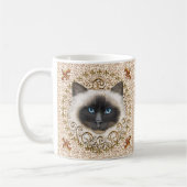 Birman Cat Fleur De Lis mok (Links)