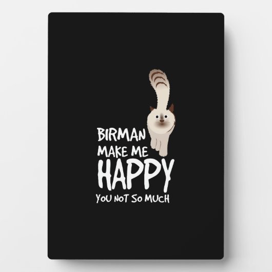 Birman Cat Fotoplaat (voorkant)