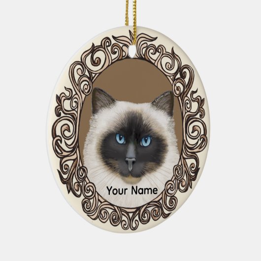  Birman Cat Ornament (Rechts)