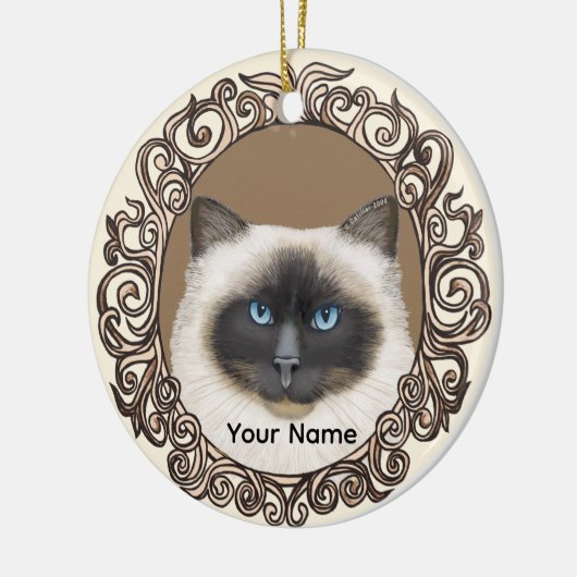  Birman Cat Ornament (Links)