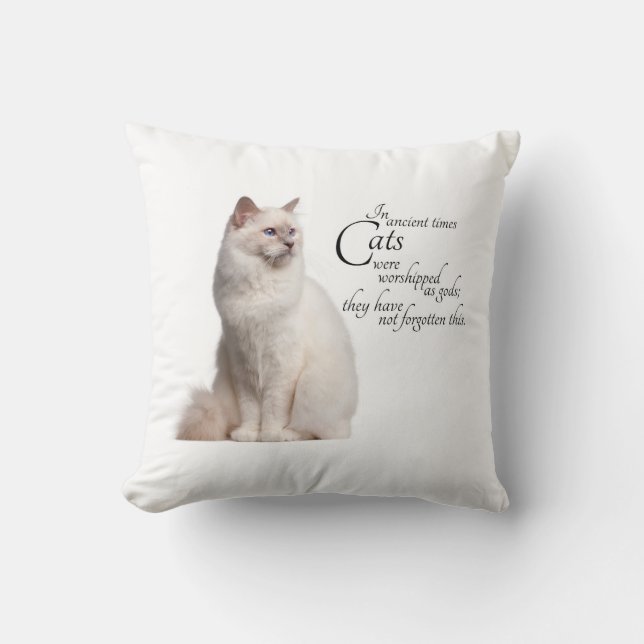 Birman Cat Pillow Kussen (Voorkant)