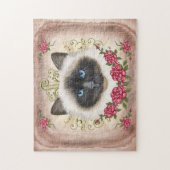Birman Cat Rose puzzle (Vertical)