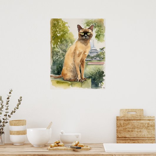 birman - Impression d'art chat (Cuisine)