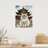 Birman Kat - Kat Art Print (Keuken)